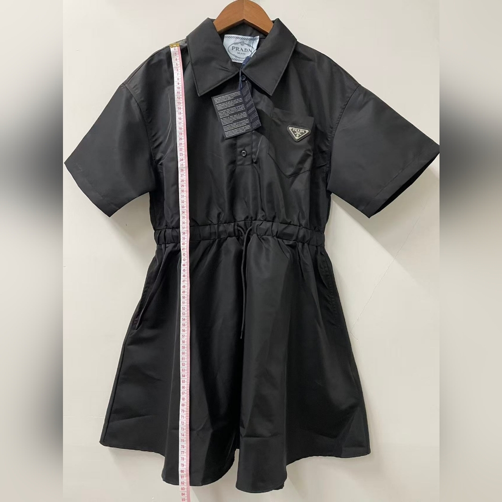 Prada Black Cinched Waist Dress - Picture 10 of 14